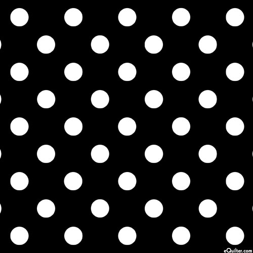 Dots & Stripes - Large Dot Grid - Black - DIGITAL