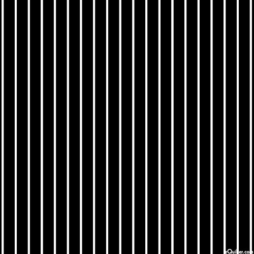 Dots & Stripes - Thin Stripes - Black - DIGITAL