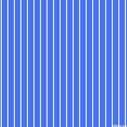 Dots & Stripes - Thin Stripes - Royal Blue - DIGITAL