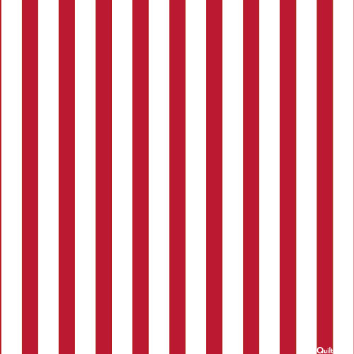 Dots & Stripes - Large Stripes - Scarlet - DIGITAL