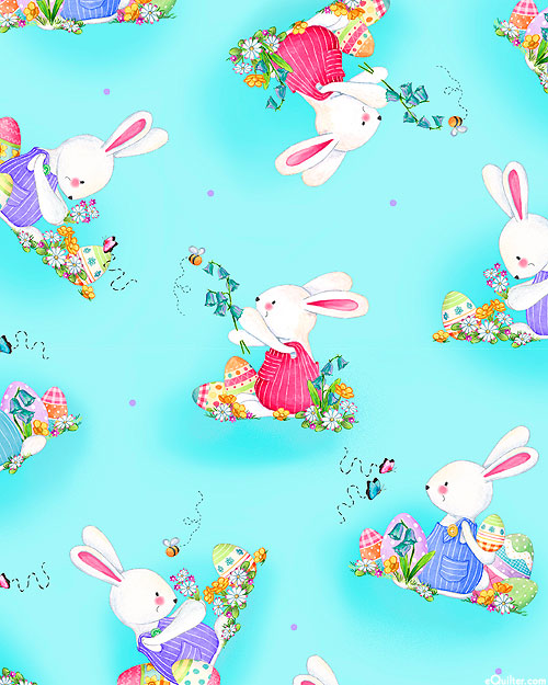 Bunny Wishes - Easter Play - Bahama Blue - DIGITAL