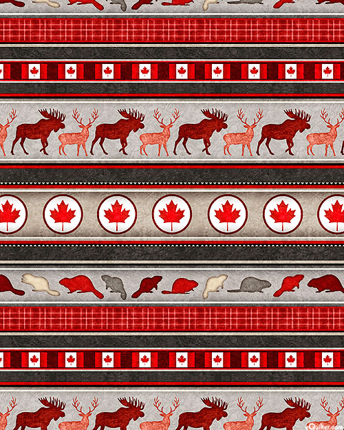 The Great White North - Grand Canadian Stripe - Ash - DIGITAL