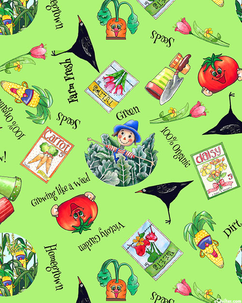 Vegetable Medley - Garden Fun - Sprout Green - DIGITAL