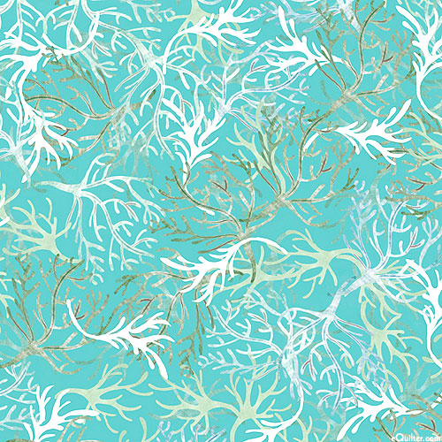 Seashore - Seaweed Fronds - Seaglass Green - DIGITAL
