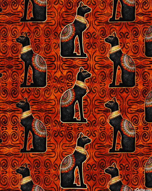 Pharaoh - Regal Cats - Rust Red - DIGITAL