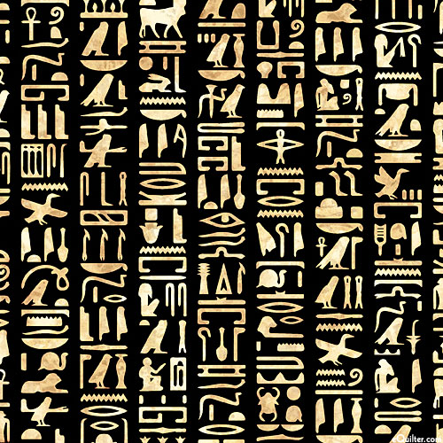 Pharaoh - Egyptian Hieroglyphs - Black - DIGITAL