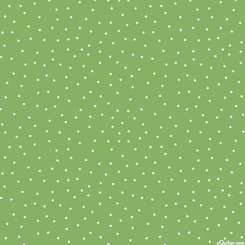 Aquatic Steampunkery - Scattered Pin Dots - Leaf Green - DIGITAL
