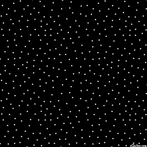Aquatic Steampunkery - Scattered Pin Dots - Black - DIGITAL