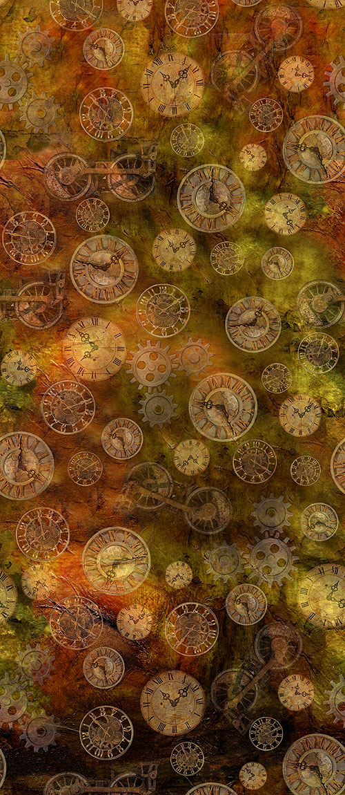 Steampunk Express - Clock Collection - Copper Brown - DIGITAL