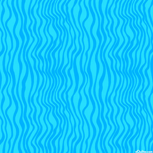 Turtle Time - Squiggle Stripe - Azure - DIGITAL