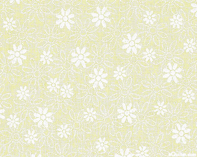 Quilting Illusions - Daisy Love - White on Ivory