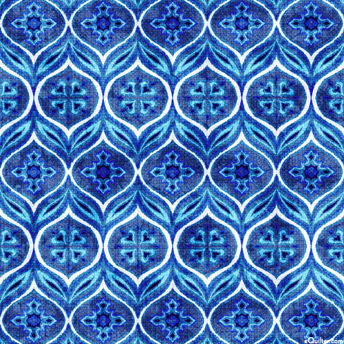 Prairie Dream - Tile Mosaic - Cobalt Blue - DIGITAL