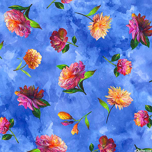 Fleur Etoile - Flower Skies - Royal Blue - DIGITAL