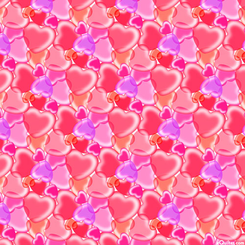 Lovebugs - Swarming Hearts - Rosie Pink - DIGITAL