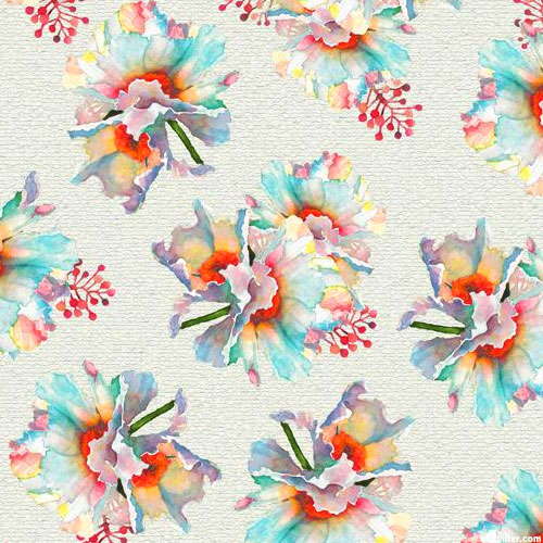 Matilija Poppy - Rainbow Blossoms - Vanilla Cream - DIGITAL