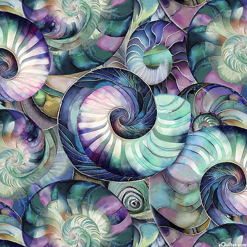 Seashell Soiree - Prismatic Spiral - Multi - DIGITAL
