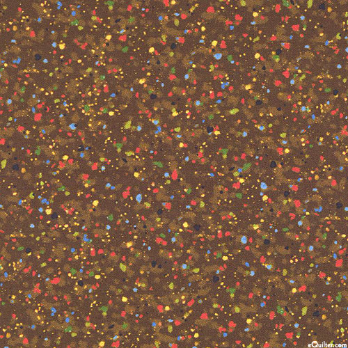 Speckles - Art Confetti - Dk Brown - 108" QUILT BACKING