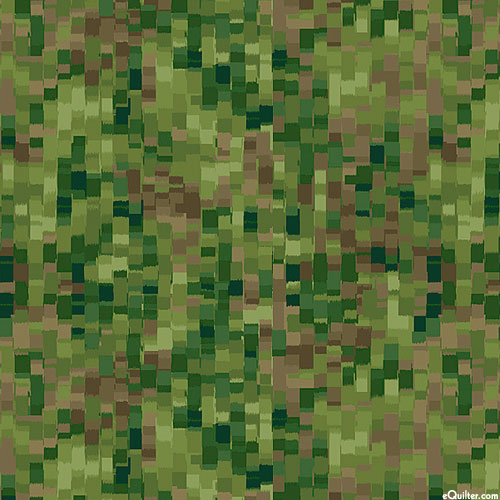 Pixelation - Jungle Green - 108" QUILT BACKING