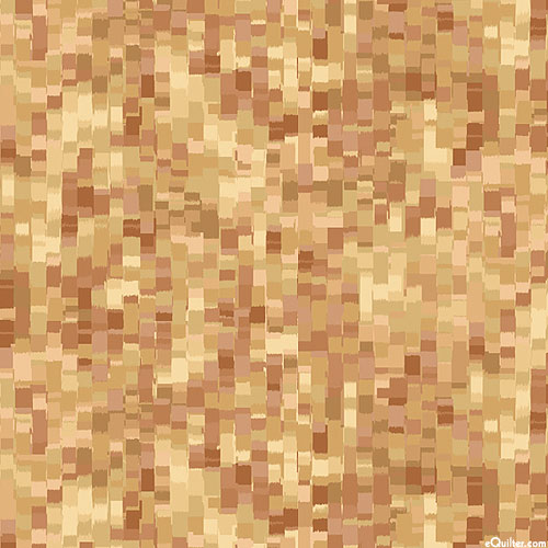 Ombre Squares - Color Study Pixels - Oak - 108" QUILT BACKING