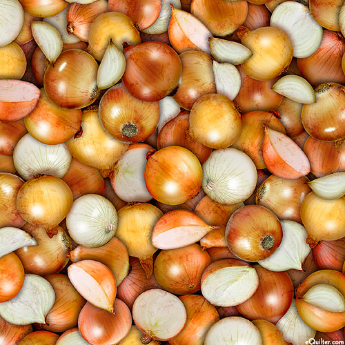 Fresh - Savory Onions - Ochre - DIGITAL PRINT