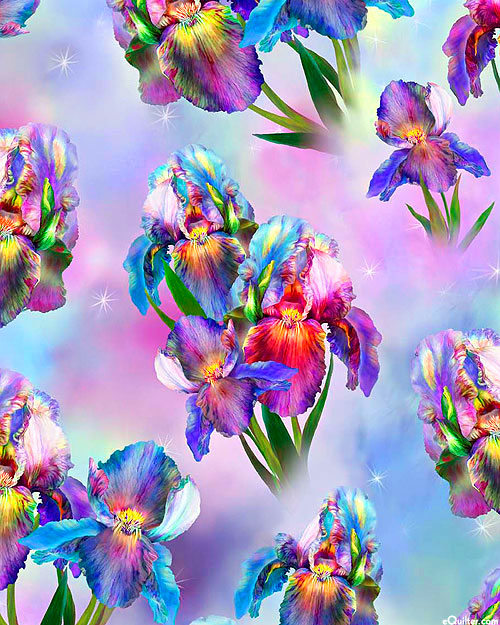 Rainbow Iris - Botanical Bliss - Multi - DIGITAL