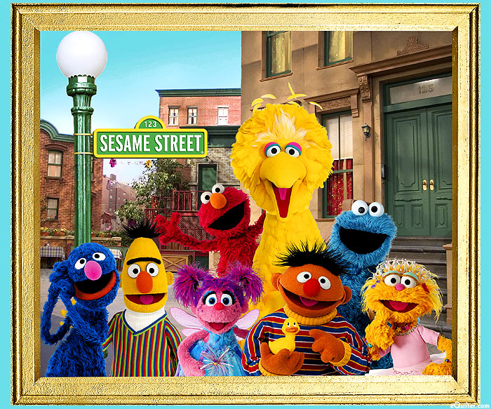 Sesame Street - Group Photo - Multi - 37" x 44" PANEL