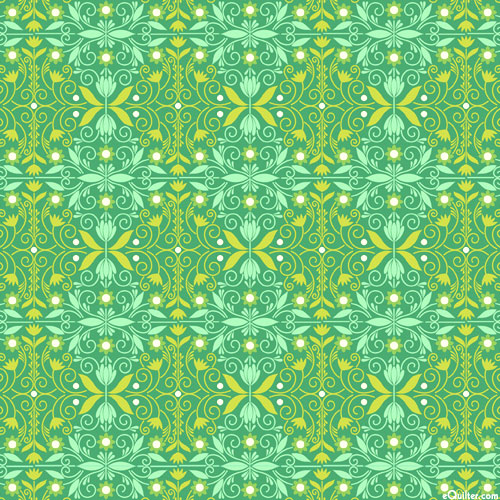 Petal Decor - Summer Vine Tiles - Mantis Green - DIGITAL