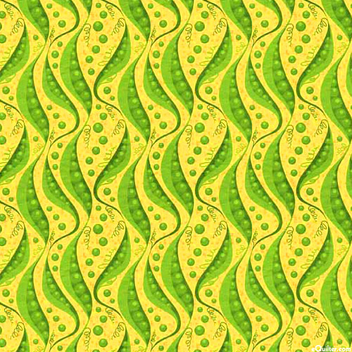 Summer Bounty - Pea Pods - Sunflower Yellow - DIGITAL