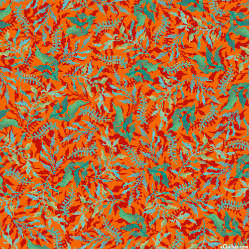 Sun & Sea - Sea Kelp Frenzy - Autumn Orange - DIGITAL PRINT