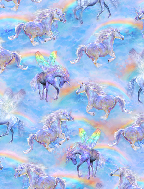 Unicorn Mystique - Unicorn Magic - Cerulean Blue