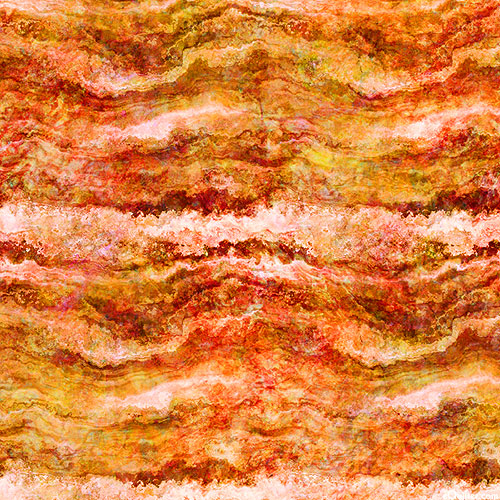 Untamed - Layers of Earth - Flame Orange - DIGITAL PRINT