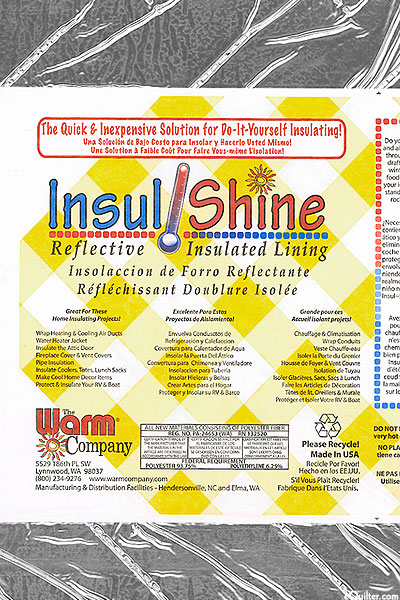 Insul-Shine - Reflective Insulated Lining - 22" Wide