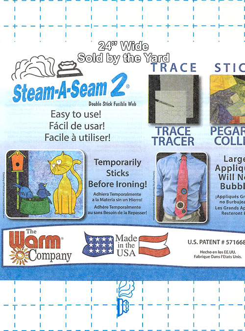 Steam-A-Seam 2 - Double Stick Fusible Web #5524 - 24" WIDE