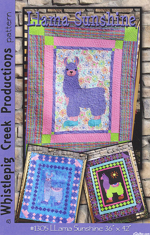 Llama Sunshine - Quilt Pattern by Whistlepig Creek Productions