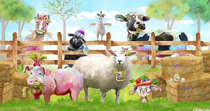 Welcome To The Funny Farm - Farm Squad - 24" x 44" PANEL