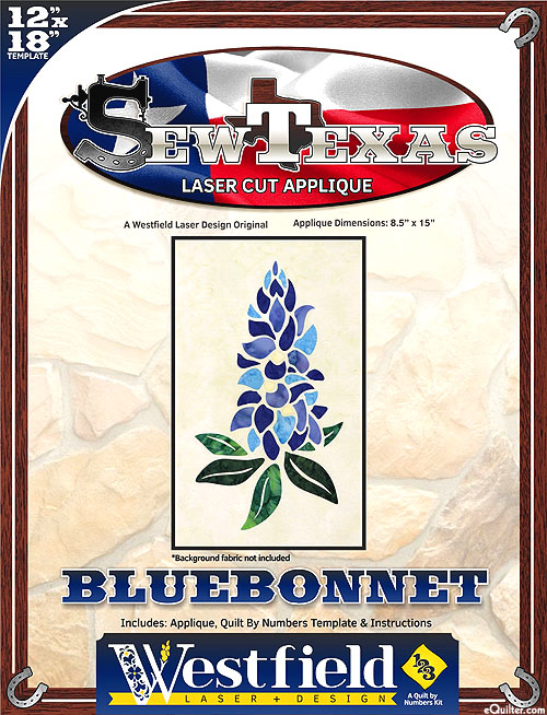 Sew Texas - Bluebonnet Applique Kit & Pattern