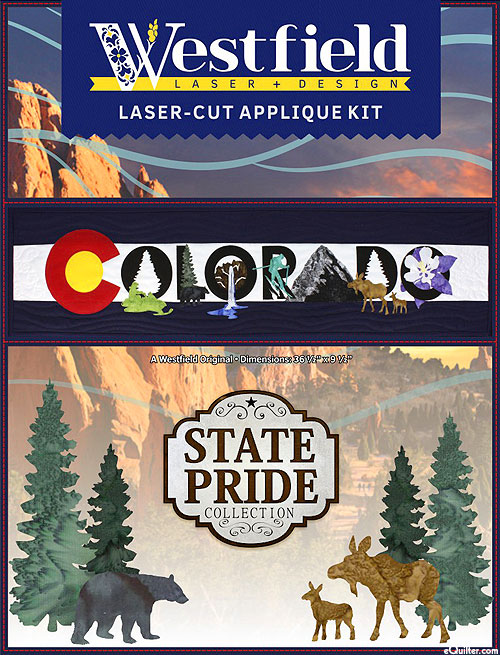 State Pride - Colorado Banner Applique Kit & Pattern