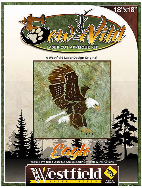 Sew Wild - Eagle Applique Kit & Pattern