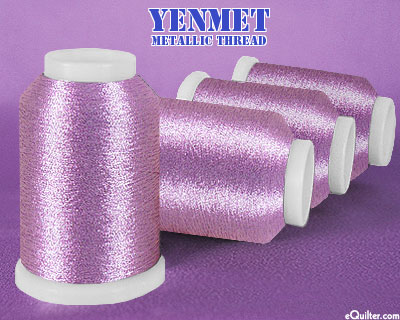 Yenmet Metallic Machine Thread - 1094 yd - Lavender
