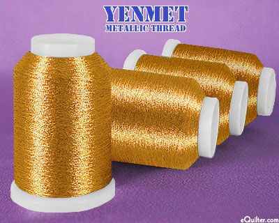 Yenmet Metallic Machine Thread - 1094 yd - Bronze
