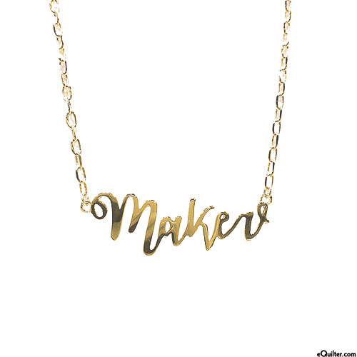 Maker Necklace in Gold