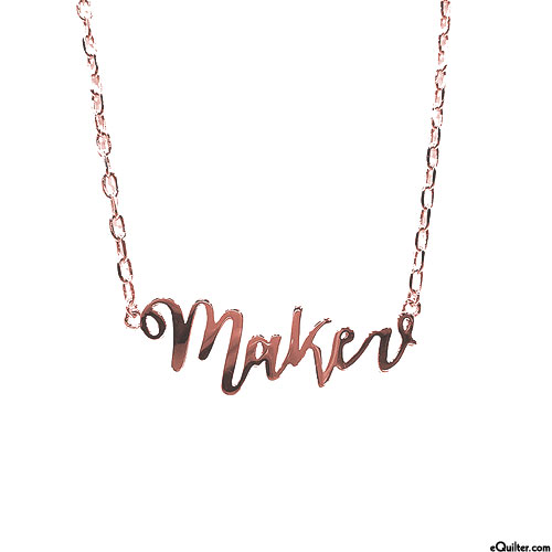 Maker Necklace in Rose Gold