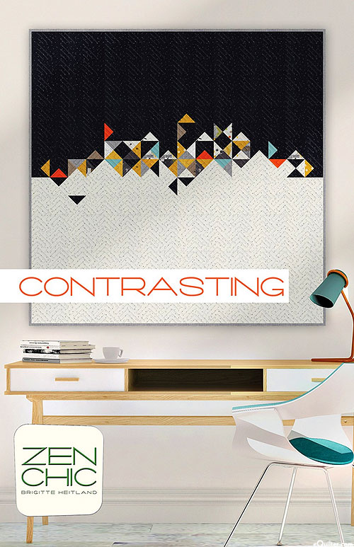 Contrasting - Quilt Pattern by Brigitte Heitland for Zen Chic